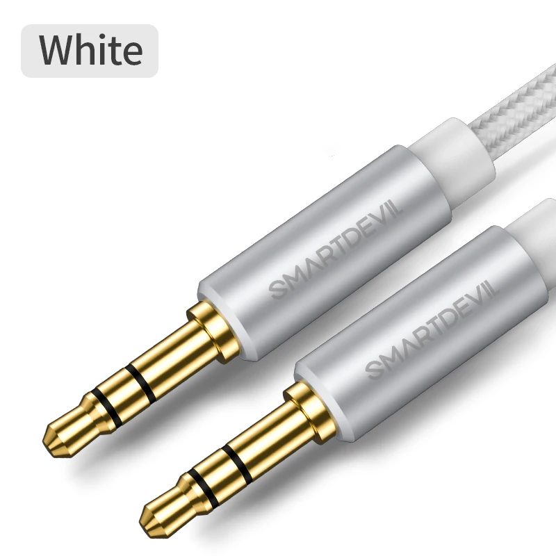 SmartDevil Male to Male Aux Cable 3.5mm Jack Audio Cable universal For xiaomi Car Headphone Speaker Wire Line Aux Cable
SmartDevil Male to Male Aux Cable 3.5mm Jack Audio Cable universal For xiaomi Car Headphone Speaker Wire Line Aux Cable