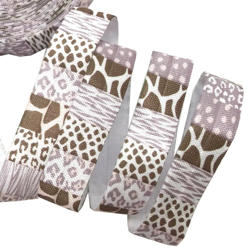 10yard/lot Leopard Grain Printed Fold Over Elastic Ribbon DIY Handmade Accessories, Wedding Gift Packaging Wholesale 16MM 
10yard/lot Leopard Grain Printed Fold Over Elastic Ribbon DIY Handmade Accessories, Wedding Gift Packaging Wholesale 16MM