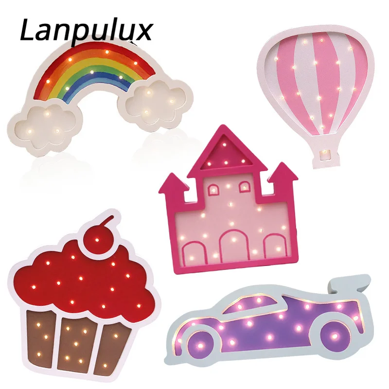 Lanpulu Girl Style Night Light Penguin Castle Cake Car Rainbow Wall Lamp Home Decoration Lighting Cartoon Modeling Light Fixture
Lanpulu Girl Style Night Light Penguin Castle Cake Car Rainbow Wall Lamp Home Decoration Lighting Cartoon Modeling Light Fixture