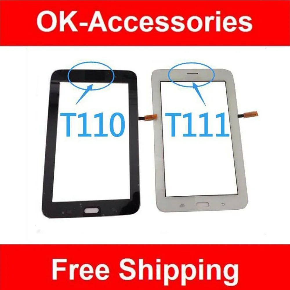 White/ Black Color For Samsung Tab 3 Lite T110 SM-T110 WIFI Version T111 Touch Screen Digitizer 1pc /Lot Replacement | Мобильные
