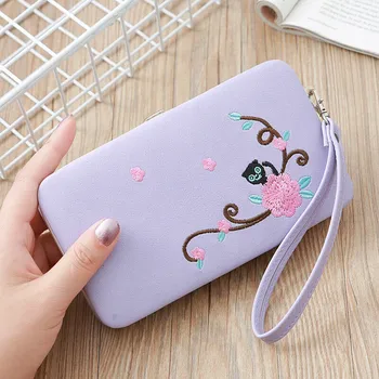 Women Clutch Leather Wallet Long Card Holder Woman's Purse Phone Bag Case Purse Lady Fashion Cat Floral Print Wallets New 2019
Women Clutch Leather Wallet Long Card Holder Woman's Purse Phone Bag Case Purse Lady Fashion Cat Floral Print Wallets New 2019
