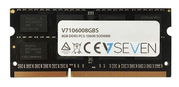 V7 8GB DDR3 PC3-10600 - 1333mhz SO DIMM Notebook Memory Module - V7106008GBS, 8 GB, 1 x 8 GB, DDR3, 1333 MHz, 204-pin SO-DIMM, B
V7 8GB DDR3 PC3-10600 - 1333mhz SO DIMM Notebook Memory Module - V7106008GBS, 8 GB, 1 x 8 GB, DDR3, 1333 MHz, 204-pin SO-DIMM, B