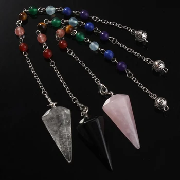 KFT Mixed 10 Pcs Natural Healing Chakra Beads Chain Rose Pink Quartz Rock Crystal Hexagon Pyramid Stone Pendant Pendulum Jewelry
KFT Mixed 10 Pcs Natural Healing Chakra Beads Chain Rose Pink Quartz Rock Crystal Hexagon Pyramid Stone Pendant Pendulum Jewelry