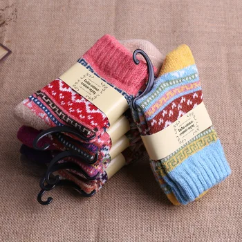 Retro Autumn And Winter Thickening Warm Middle Tube Knitted Cotton Women Wool Socks Wholesale 10pair/lot
Retro Autumn And Winter Thickening Warm Middle Tube Knitted Cotton Women Wool Socks Wholesale 10pair/lot