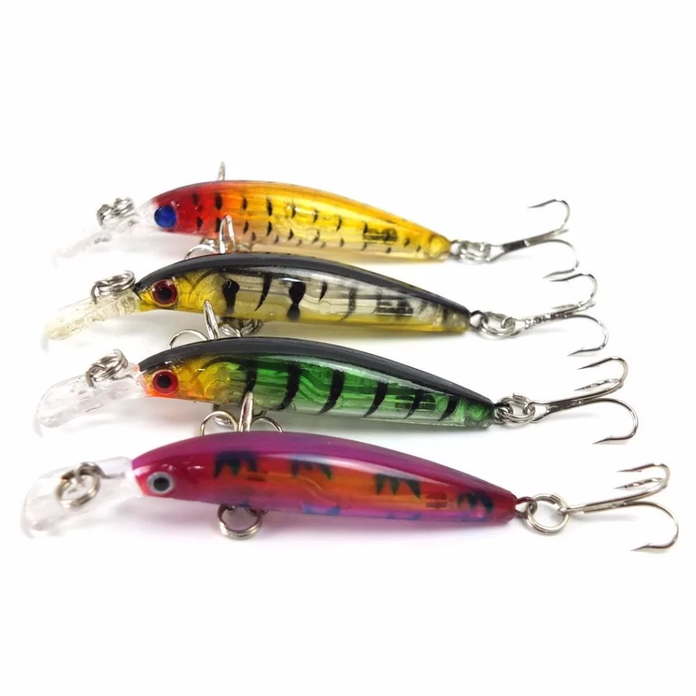 HiUmi 4Pcs 7cm 3.9g Colorful Artificial Fishing Lures Hard Minnow Swim Bait Sinking LuresTreble Hooks Tackle
HiUmi 4Pcs 7cm 3.9g Colorful Artificial Fishing Lures Hard Minnow Swim Bait Sinking LuresTreble Hooks Tackle