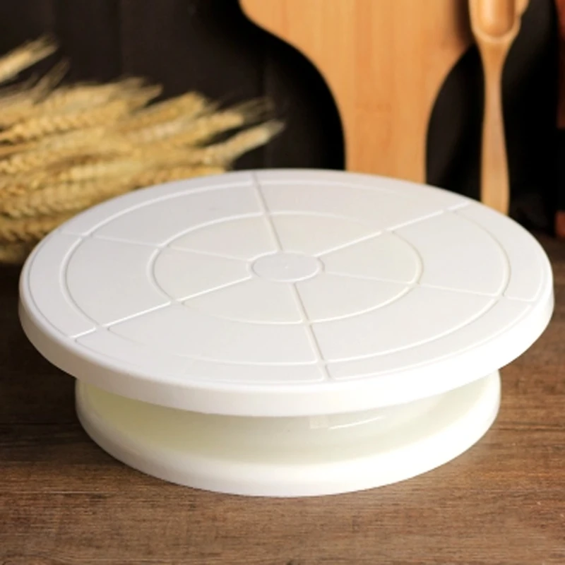 Revolving Cake Decorating Stand Plastic rotating cake turntable Eco-friendly and non-toxic plastic Easy to use Non-stick
Revolving Cake Decorating Stand Plastic rotating cake turntable Eco-friendly and non-toxic plastic Easy to use Non-stick