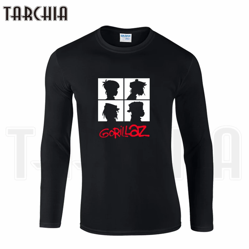 TARCHIA Free Shipping Famous Band Gorillaz Print Men's Long Sleeve Homme Cool T-Shirt Cotton tee Plus Size for Boy Woman Wear
TARCHIA Free Shipping Famous Band Gorillaz Print Men's Long Sleeve Homme Cool T-Shirt Cotton tee Plus Size for Boy Woman Wear