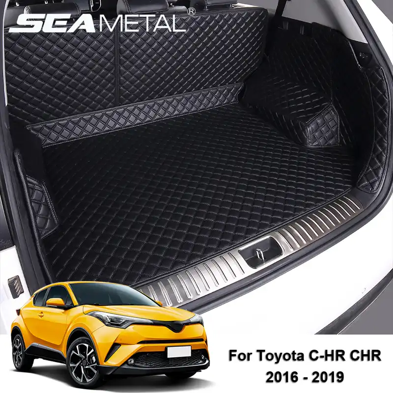 For Toyota Chr C Hr 2019 2018 2017 2016 Pu Leather Car Trunk Mats Cargo Liner Rear Carpet Rugs Floor Auto Interior Accessories