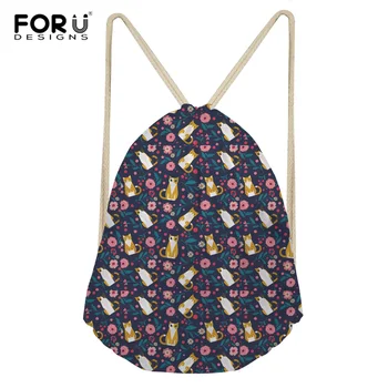 FORUDESIGNS Flower Cat Printed Drawstring Bag String Sack Beach Women Men Travel Storage Package Teenagers Polyester Backpack
FORUDESIGNS Flower Cat Printed Drawstring Bag String Sack Beach Women Men Travel Storage Package Teenagers Polyester Backpack