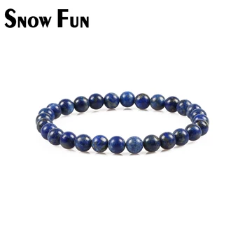Snow Fun High Quality 6mm Lapis Lazuli Stone Round Beads Bracelet for Party Gifts
Snow Fun High Quality 6mm Lapis Lazuli Stone Round Beads Bracelet for Party Gifts
