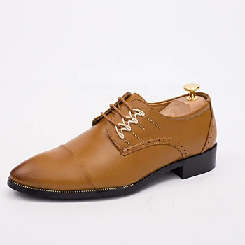 Fashion Pointed Toe Pleated Metal Decoration Lace Up Men Leisure Business Oxfords Leather Shoes
Fashion Pointed Toe Pleated Metal Decoration Lace Up Men Leisure Business Oxfords Leather Shoes