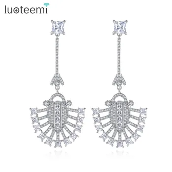 LUOTEEMI Outstanding CZ Crystal White Gold Color Insect Pendant Dangle Earrings For Women Vintage Long Brinco Gift Jewelry
LUOTEEMI Outstanding CZ Crystal White Gold Color Insect Pendant Dangle Earrings For Women Vintage Long Brinco Gift Jewelry