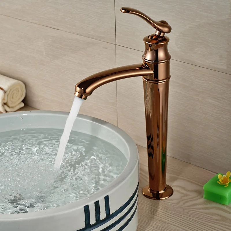 Free Shipping Bathroom Lavatory Sink Faucet Rose Golden Deck Mount Single Handle Mixer Taps
Free Shipping Bathroom Lavatory Sink Faucet Rose Golden Deck Mount Single Handle Mixer Taps