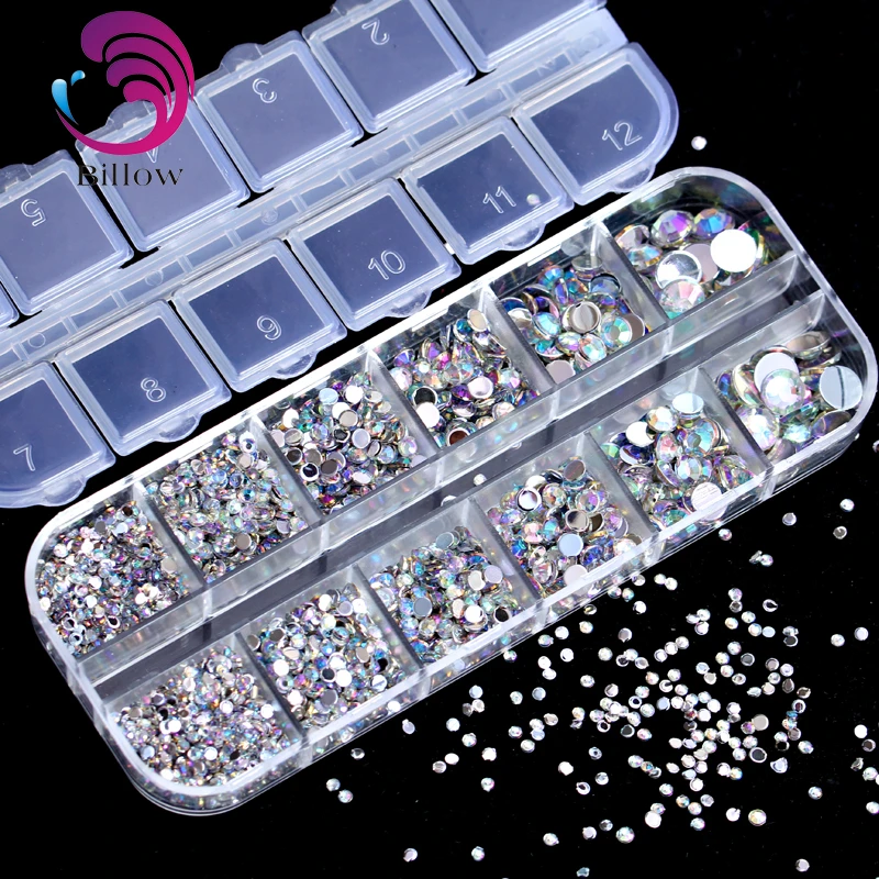 2000Pcs 2-7mm Mixed Sizes With Box Acrylic Non Hot Fix Rhinestones Crystal 3D Nail Art Rhinestone For Nail Art Decorations B2019
2000Pcs 2-7mm Mixed Sizes With Box Acrylic Non Hot Fix Rhinestones Crystal 3D Nail Art Rhinestone For Nail Art Decorations B2019
