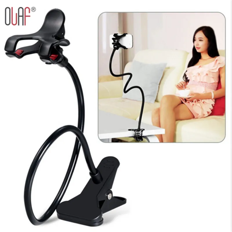 For Huawei Lenovo Universal Lazy Mobile Phone Tablet Mount Stand Holder,360 Rotating Clip On Desk Desktop Bracket Long Arm Bed