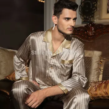 Valentine Brand Autumn Twinset Silk Sleepwear Long-sleeve Male 100% Mulberry Silk Two Piece Pajama Sets L/XL/XXL Free Shipping
Valentine Brand Autumn Twinset Silk Sleepwear Long-sleeve Male 100% Mulberry Silk Two Piece Pajama Sets L/XL/XXL Free Shipping