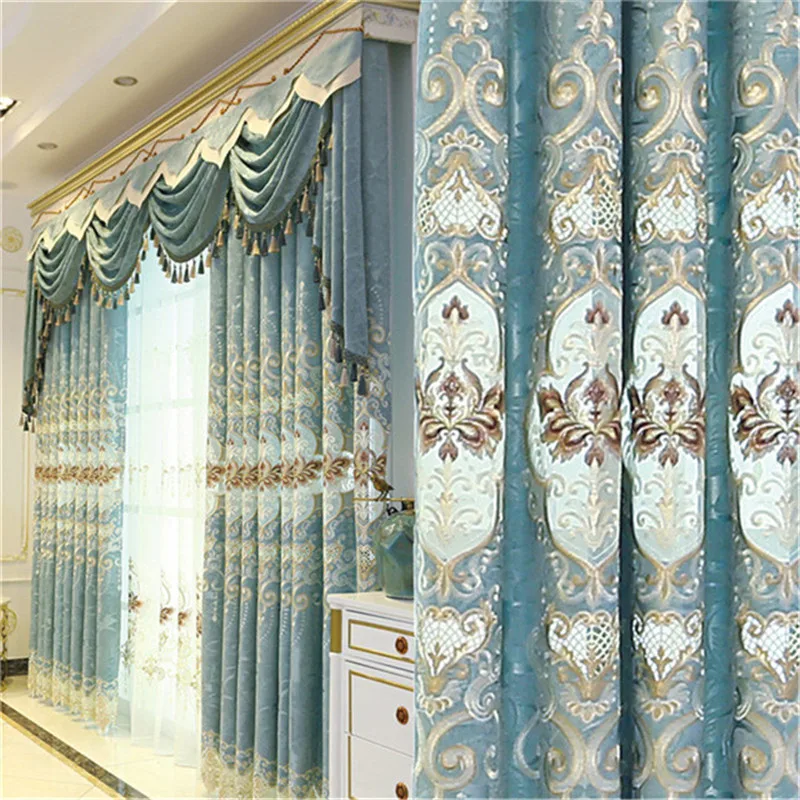 European embroidered tulle curtains for bedroom Luxury curtains for living Room Window gold jacquard curtain Air the blinds
European embroidered tulle curtains for bedroom Luxury curtains for living Room Window gold jacquard curtain Air the blinds