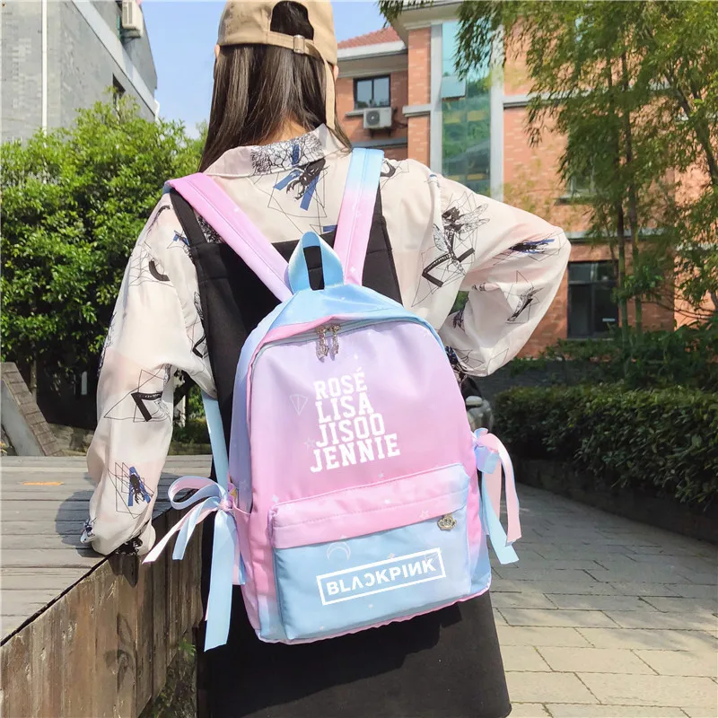 Blackpink KPOP School Backpacks K-pop Black Pink LISA ROSE Korean Student Gradient Color Women Shoulder Bags Admission Package
Blackpink KPOP School Backpacks K-pop Black Pink LISA ROSE Korean Student Gradient Color Women Shoulder Bags Admission Package
