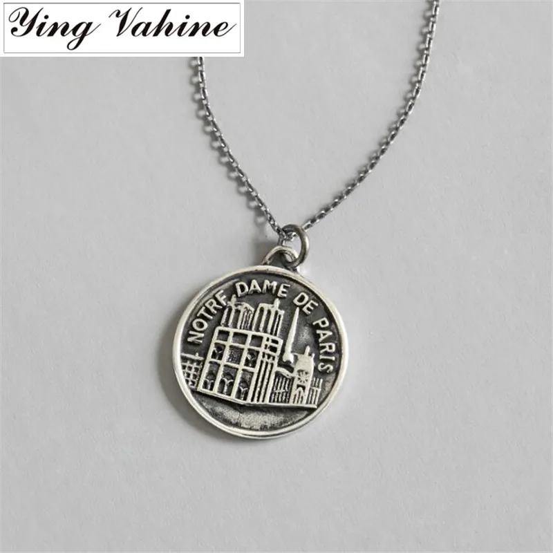 ying Vahine New 925 Sterling Silver Necklace Women Architecture "Notre Dame de Paris" Pendant Necklaces for Women Jewelry
ying Vahine New 925 Sterling Silver Necklace Women Architecture "Notre Dame de Paris" Pendant Necklaces for Women Jewelry