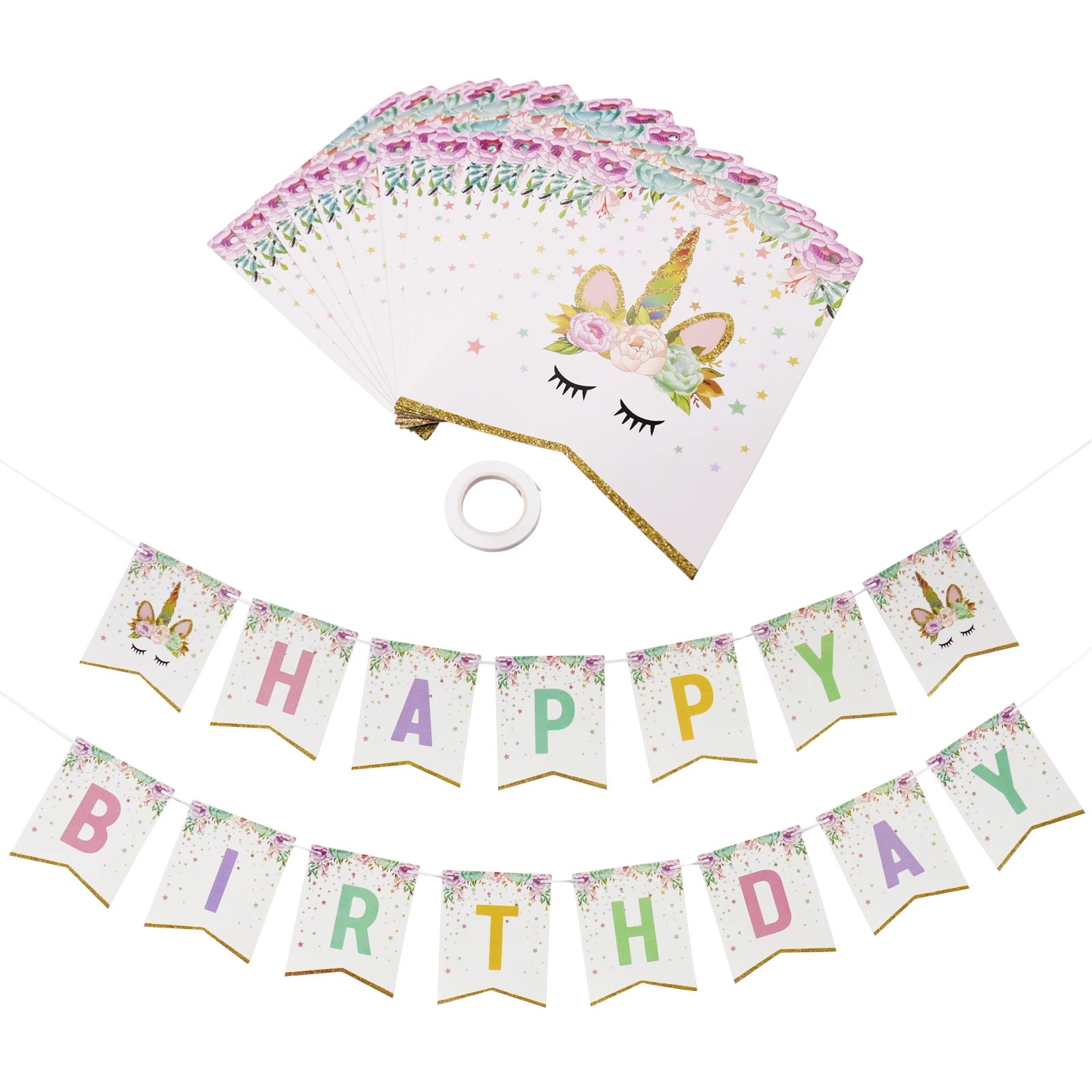 1set Happy Birthday Glitter Unicorn Banner Baby Shower Favors Cartoon Banner Flags My First Birthday Unicorn Party Supplies
1set Happy Birthday Glitter Unicorn Banner Baby Shower Favors Cartoon Banner Flags My First Birthday Unicorn Party Supplies