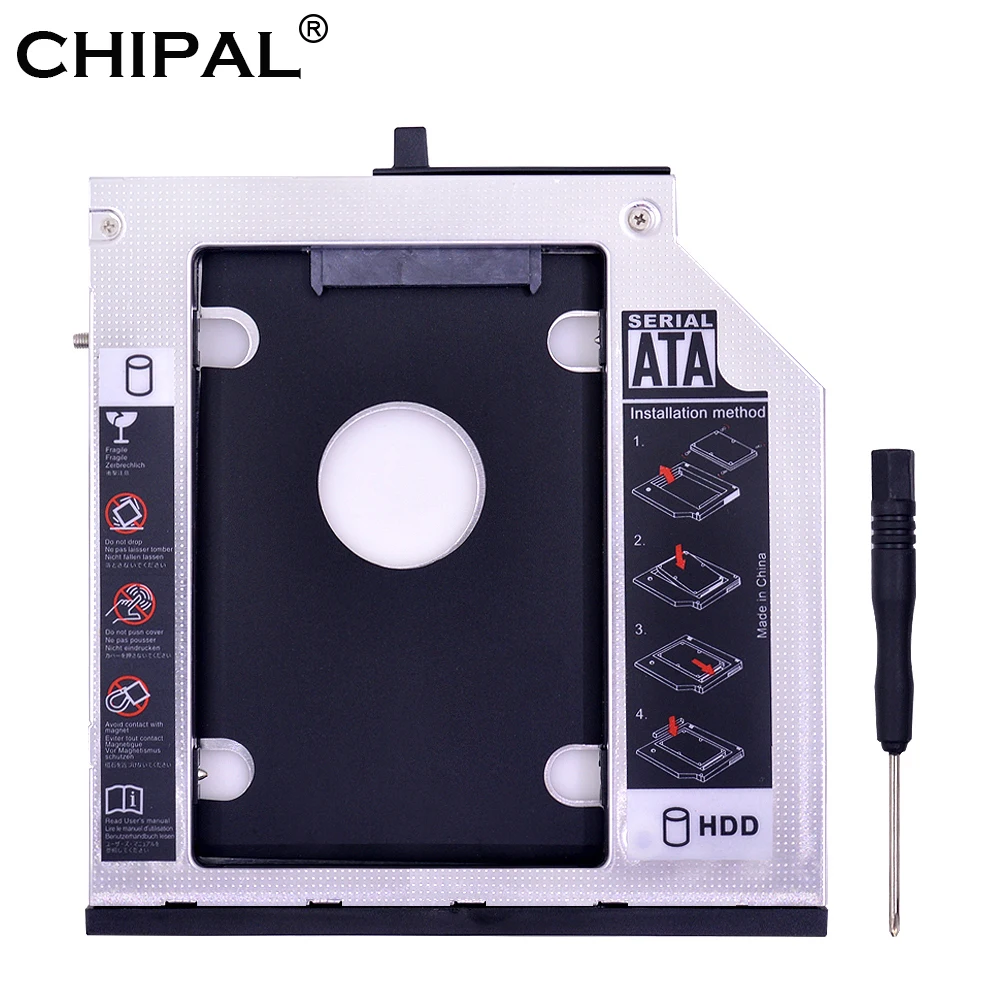 Корпус жесткого диска CHIPAL 9 5 мм SATA 3 0 для 2 "2 ТБ SSD корпус Lenovo ThinkPad T400 T500 W500 T410 CD DVD