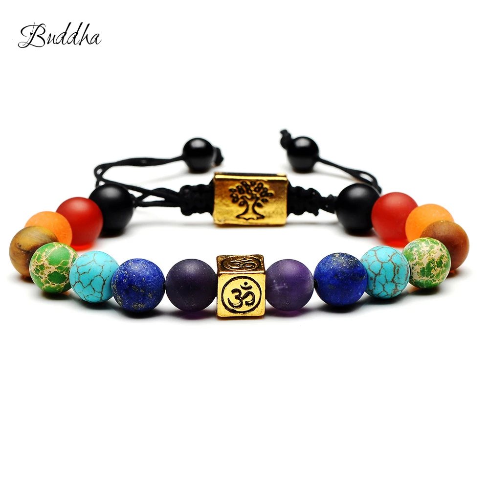 Christmas Gift 7 Chakra Tree of Life Charm Bracelets Multicolor Beads Stones Weave Rope Bracelet Women Men Yoga Bracelets
Christmas Gift 7 Chakra Tree of Life Charm Bracelets Multicolor Beads Stones Weave Rope Bracelet Women Men Yoga Bracelets