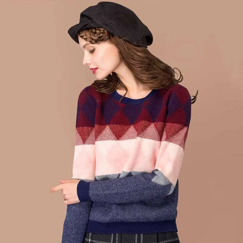 Artka Women's Autumn New Loose Style Jarquard Sweater Fashion O-Neck Long Sleeve Comfy All-match Knitwear YB12861Q
Artka Women's Autumn New Loose Style Jarquard Sweater Fashion O-Neck Long Sleeve Comfy All-match Knitwear YB12861Q