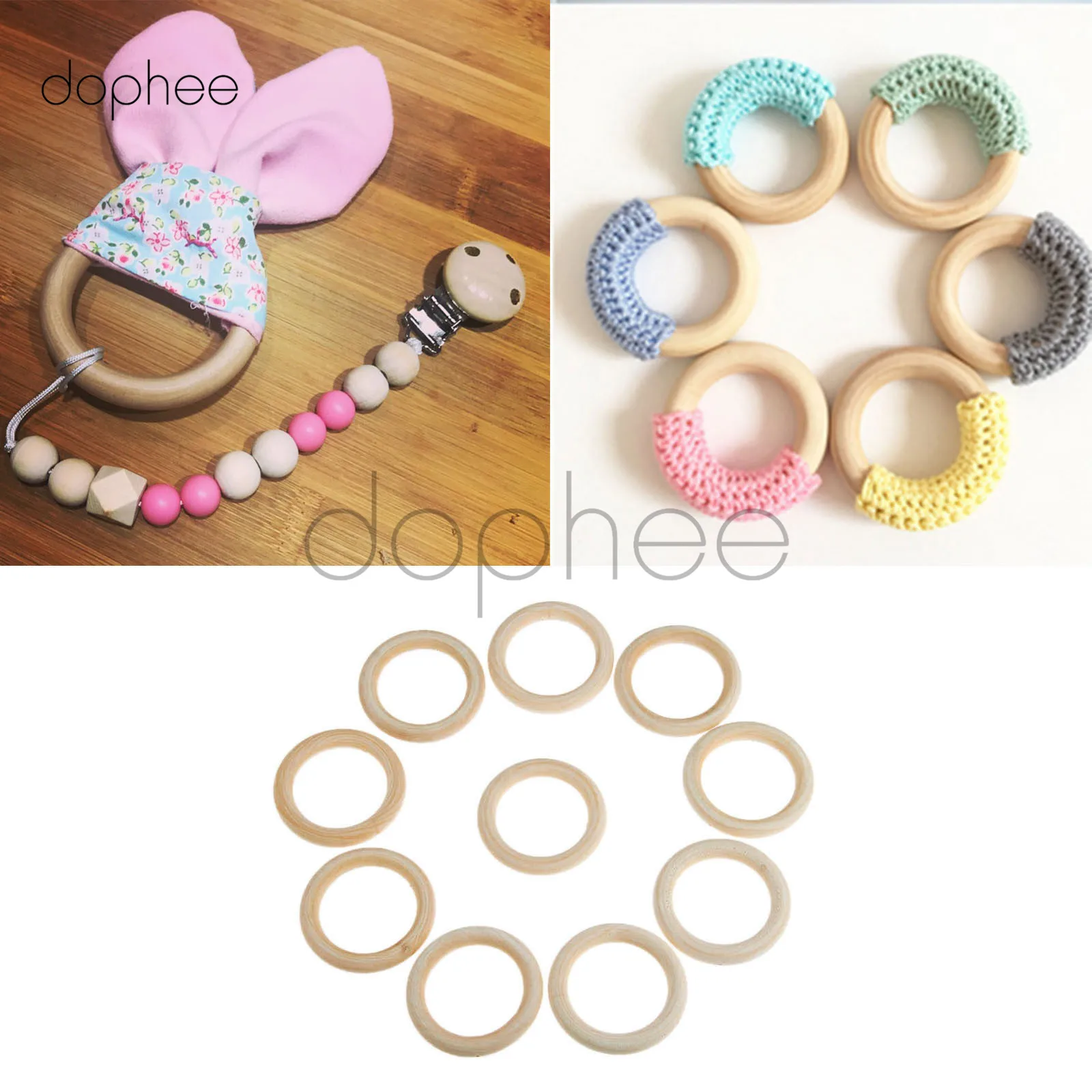 dophee 10pcs 70mm Natural Wooden Rings Unfinished Baby Teething Ring Pendant Pacifier Holders For DIY Babies Teething Toys
dophee 10pcs 70mm Natural Wooden Rings Unfinished Baby Teething Ring Pendant Pacifier Holders For DIY Babies Teething Toys