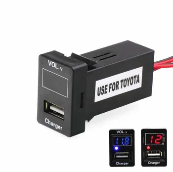 DC12V USB charger socket for Toyota car 2.1A with Voltage display 33x22.5mm 44x40mm
DC12V USB charger socket for Toyota car 2.1A with Voltage display 33x22.5mm 44x40mm