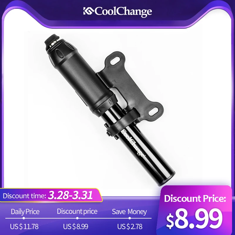 CoolChange Bicycle Mini Pump Ultralight Portable Aluminum Alloy MTB Bike Air Pump Cycling Inflator For Presta Schrader Valve
CoolChange Bicycle Mini Pump Ultralight Portable Aluminum Alloy MTB Bike Air Pump Cycling Inflator For Presta Schrader Valve