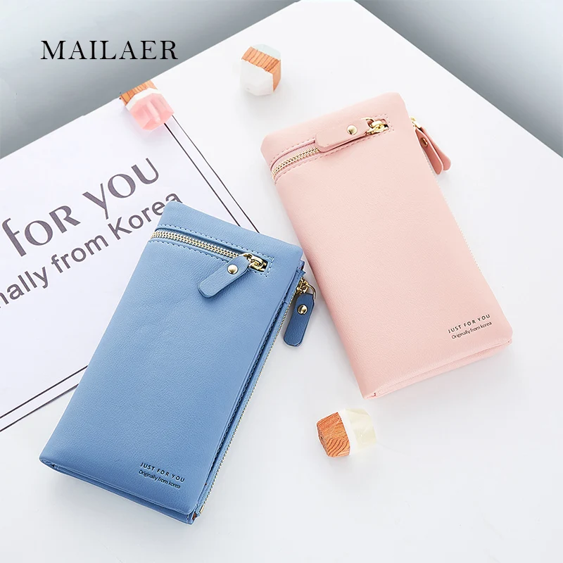 MAILAER 2019 New Lady PU Leather Hand Wallet Thin Section Long Paragraph Solid Color Buckle Simple Multi-card Wallet Bag Female
MAILAER 2019 New Lady PU Leather Hand Wallet Thin Section Long Paragraph Solid Color Buckle Simple Multi-card Wallet Bag Female