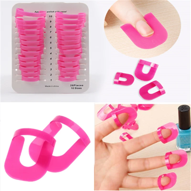 26 Pcs/lot Nail Polish Edge Anti-Flooding Plastic Template Clip Manicure Tools Sticker Tool Showy Chic Free Manicure Tools Set
26 Pcs/lot Nail Polish Edge Anti-Flooding Plastic Template Clip Manicure Tools Sticker Tool Showy Chic Free Manicure Tools Set