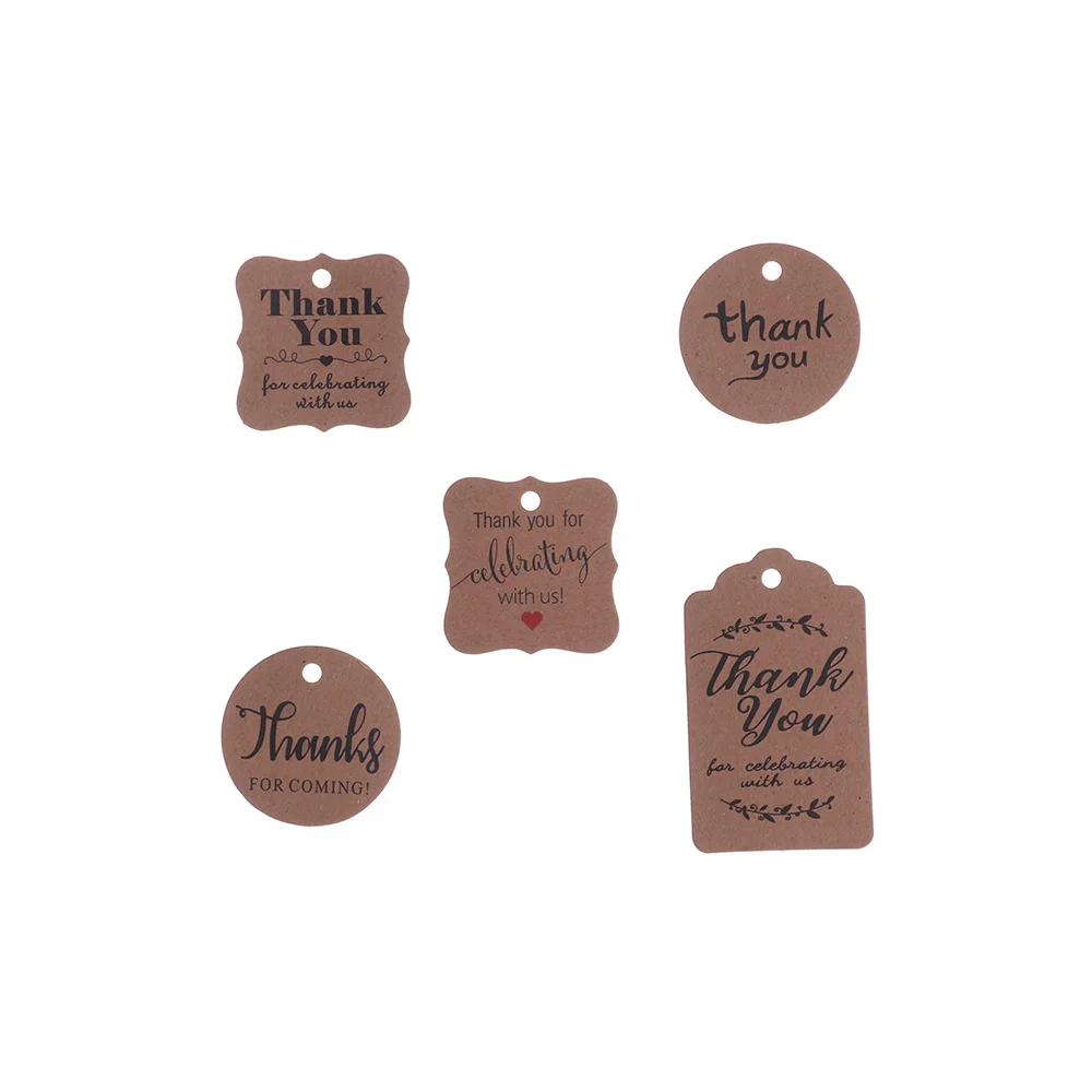 100Pcs/Bag Round Heart Shaped Thank you Hanging Label and 20M Rope Jute Twine Kraft Gift Tags DIY Package Wedding Party Supplies
100Pcs/Bag Round Heart Shaped Thank you Hanging Label and 20M Rope Jute Twine Kraft Gift Tags DIY Package Wedding Party Supplies
