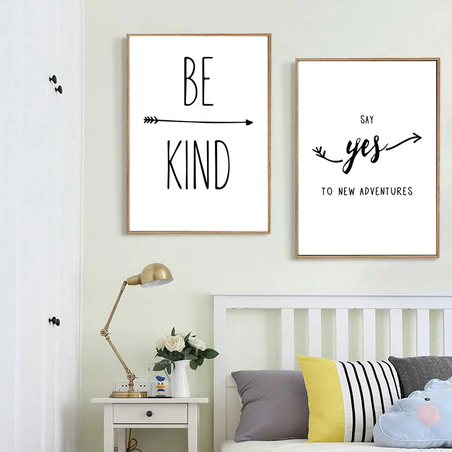 Be Kind Classic Quotes Canvas Painting Black White Nordic Wall Art Picture for Kids Rooms Home Decoration
Be Kind Classic Quotes Canvas Painting Black White Nordic Wall Art Picture for Kids Rooms Home Decoration