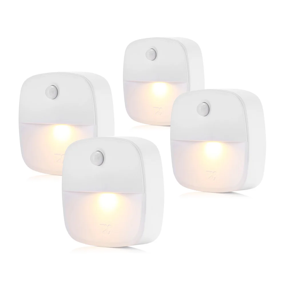 On Sale 4PCS Stick-on Motion Sensor Warm White LED Night Light for Bedroom Bathroom Kitchen Beside Lamp 2018 Original Design
On Sale 4PCS Stick-on Motion Sensor Warm White LED Night Light for Bedroom Bathroom Kitchen Beside Lamp 2018 Original Design