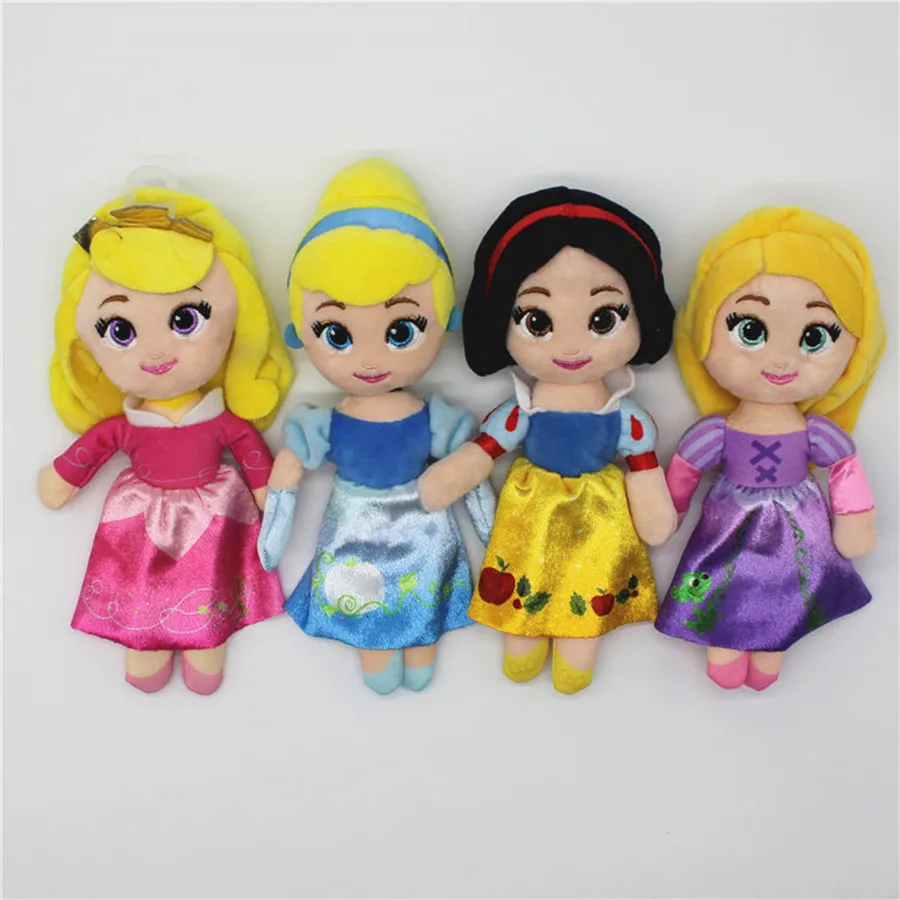 1pcs 20cm=7.8inch original Snow White Aurora Cinderella Princess Tangled Rapunzel brinquedos baby Christmas princess plush toys
1pcs 20cm=7.8inch original Snow White Aurora Cinderella Princess Tangled Rapunzel brinquedos baby Christmas princess plush toys
