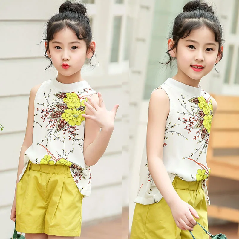 floral kids set girls summer 2018 teenage girls clothing set 7 year blue white sleeveless blouses tops and short girls outfits
floral kids set girls summer 2018 teenage girls clothing set 7 year blue white sleeveless blouses tops and short girls outfits