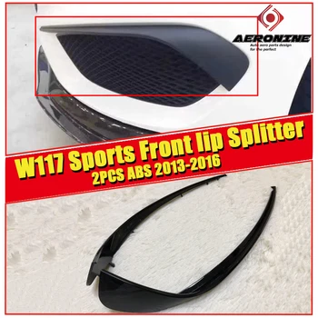 W117 gloss black Front bumper canard lip kit Sports For MercedesMB CLA Class CLA45AMG Front Lip Splitters Air Flow Vent 2013-16
W117 gloss black Front bumper canard lip kit Sports For MercedesMB CLA Class CLA45AMG Front Lip Splitters Air Flow Vent 2013-16