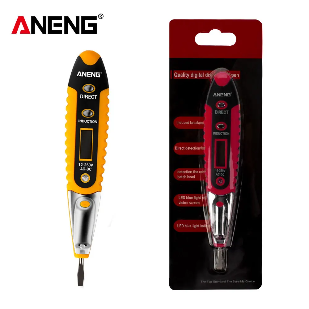 ANENG VD700 Digital Test Pencil Multifunction AC DC 12-250V Tester Electrical Test Pencil Detector Voltage Detector Test Pen
ANENG VD700 Digital Test Pencil Multifunction AC DC 12-250V Tester Electrical Test Pencil Detector Voltage Detector Test Pen