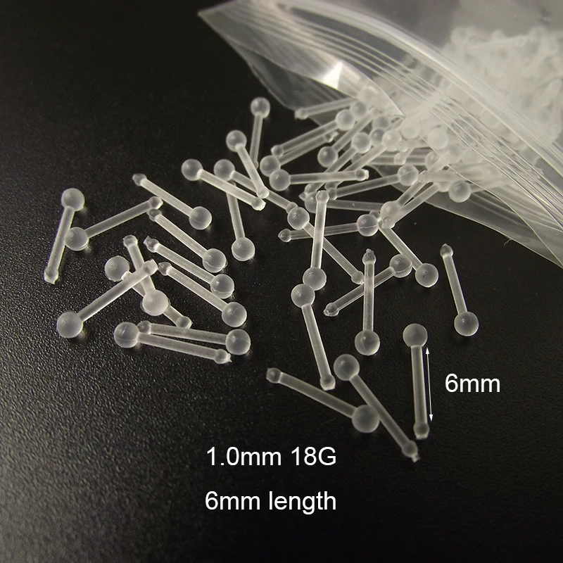 5 Pieces 1.0mm 18G Soft Straight Clear Transparent Invisible Nose Ring Tragus Earring Helix Body Piercing Jewelry
5 Pieces 1.0mm 18G Soft Straight Clear Transparent Invisible Nose Ring Tragus Earring Helix Body Piercing Jewelry