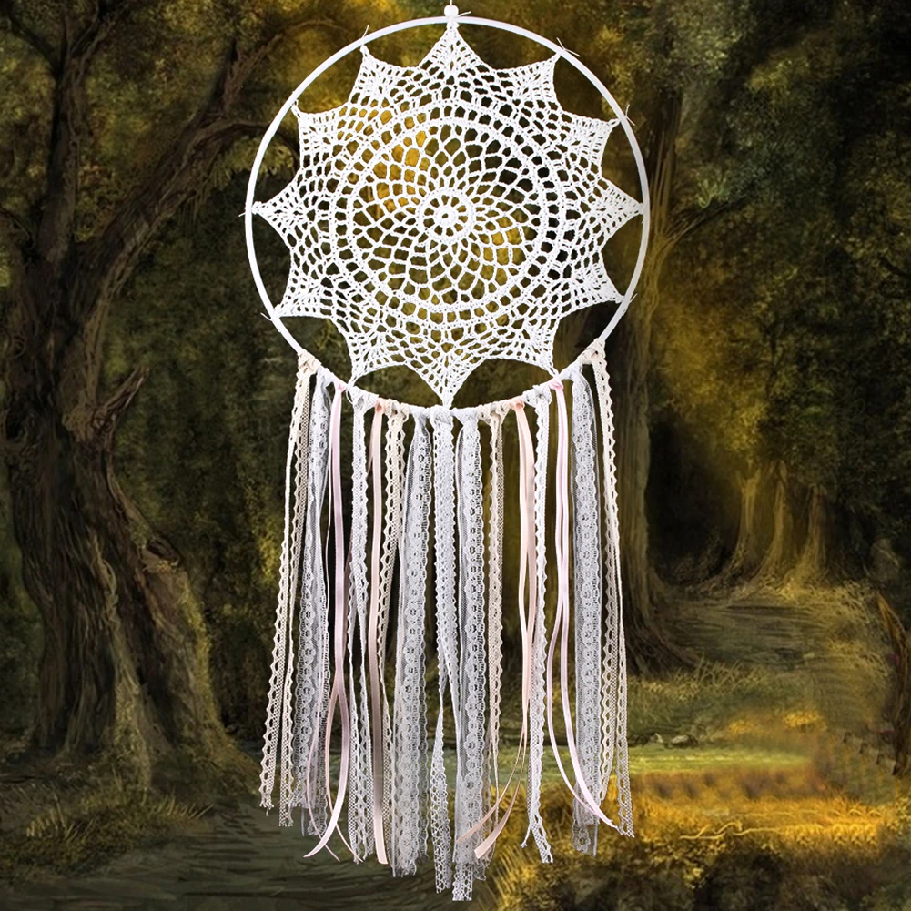 White Lace Tassel Flower Dream Catcher Decor Handmade Dreamcatcher Net for Wall Hanging Car Home Decor Mascot Gifts
White Lace Tassel Flower Dream Catcher Decor Handmade Dreamcatcher Net for Wall Hanging Car Home Decor Mascot Gifts