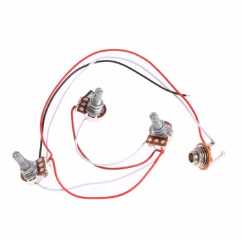 1 Set Wiring Harness-Prewired 2V1T1J for JB Bass Guitar with 3-500k Pots Guitar Cable Harness Guitar Switchcraft Jack
1 Set Wiring Harness-Prewired 2V1T1J for JB Bass Guitar with 3-500k Pots Guitar Cable Harness Guitar Switchcraft Jack
