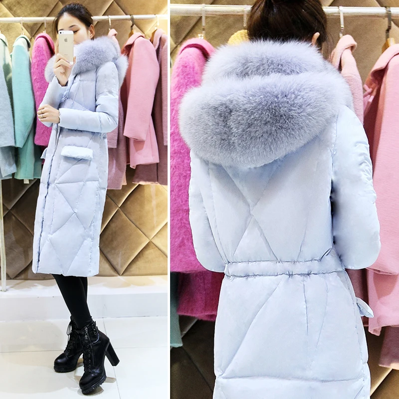 New 2019 Winter Women White Goose Down Thickening X-Long Down Parkas Large Fur Collar Hooded Jacket Warm Coat Plus Size LC0034
New 2019 Winter Women White Goose Down Thickening X-Long Down Parkas Large Fur Collar Hooded Jacket Warm Coat Plus Size LC0034