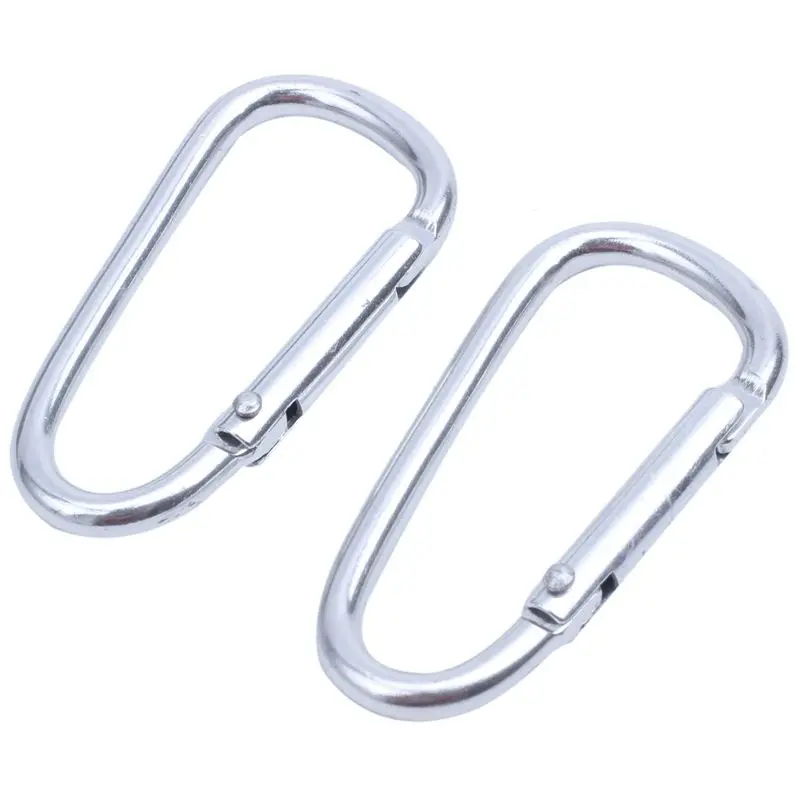 Carabiner Spring Clip Snap Clasp Hook 45mm Carabina Keychain Camping,20pcs Silver
Carabiner Spring Clip Snap Clasp Hook 45mm Carabina Keychain Camping,20pcs Silver