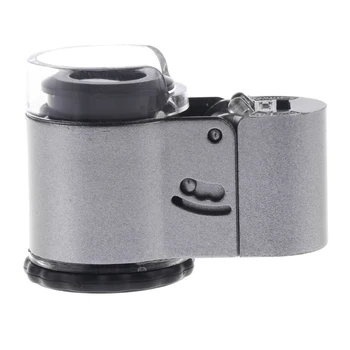 Mini LED Illuminated Magnifying Glass 40X Jewelers Loupe Portable Magnifier with UV Light and Acrylic Scratch Resistant Lens
Mini LED Illuminated Magnifying Glass 40X Jewelers Loupe Portable Magnifier with UV Light and Acrylic Scratch Resistant Lens