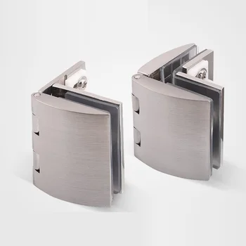 Cabinet Glass Door Hinge Bathroom Clamp Frameless Glass Door Cupboard Showcase Cabinet Clamp 90 Degrees Hinge