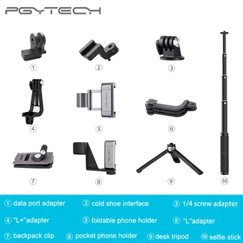 11 Types Optional PGYTECH DJI OSMO POCKET Adapter Mount Holder Clip Selfie Stick Tripod PGYTECH DJI Osmo Pocket Accessories
11 Types Optional PGYTECH DJI OSMO POCKET Adapter Mount Holder Clip Selfie Stick Tripod PGYTECH DJI Osmo Pocket Accessories
