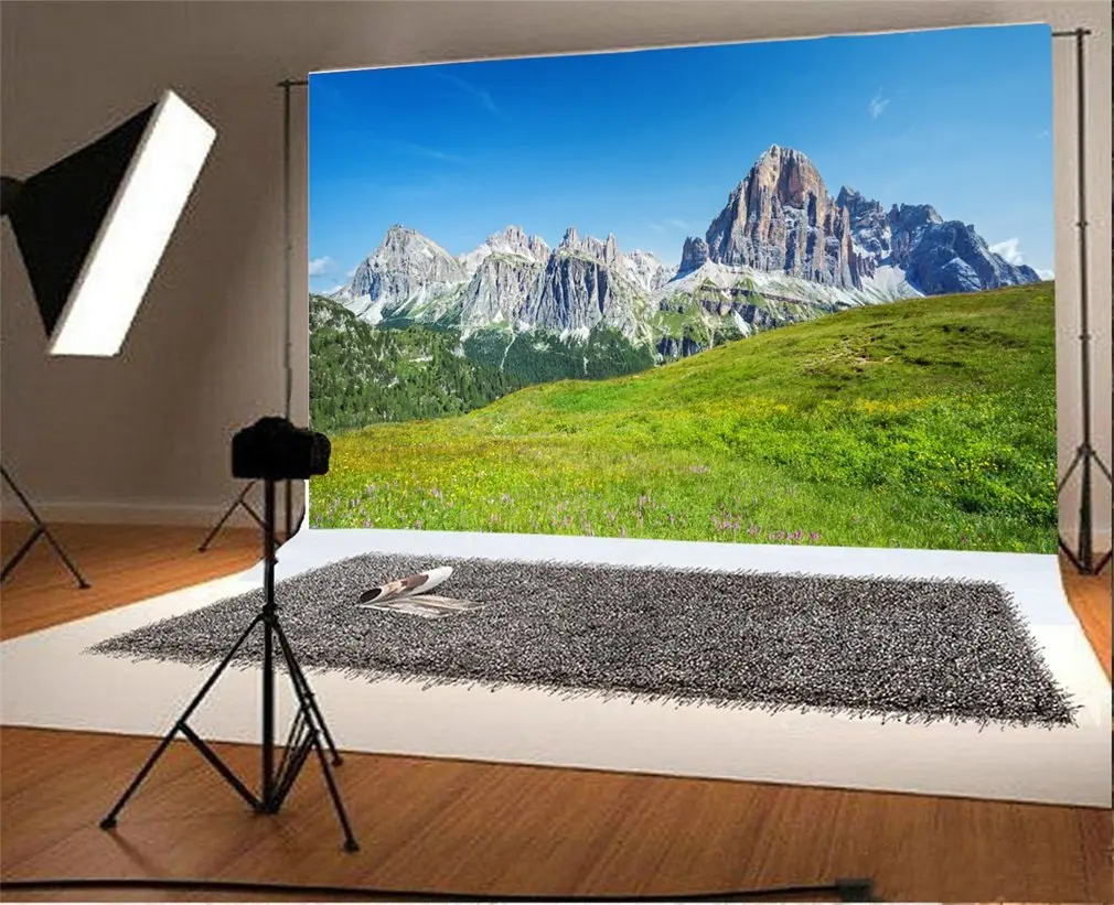 Photography Backdrop Grass Field Blooming Fresh Flowers Elegant Mountain Blue Sky Nature Scene Photo Background Party
Photography Backdrop Grass Field Blooming Fresh Flowers Elegant Mountain Blue Sky Nature Scene Photo Background Party