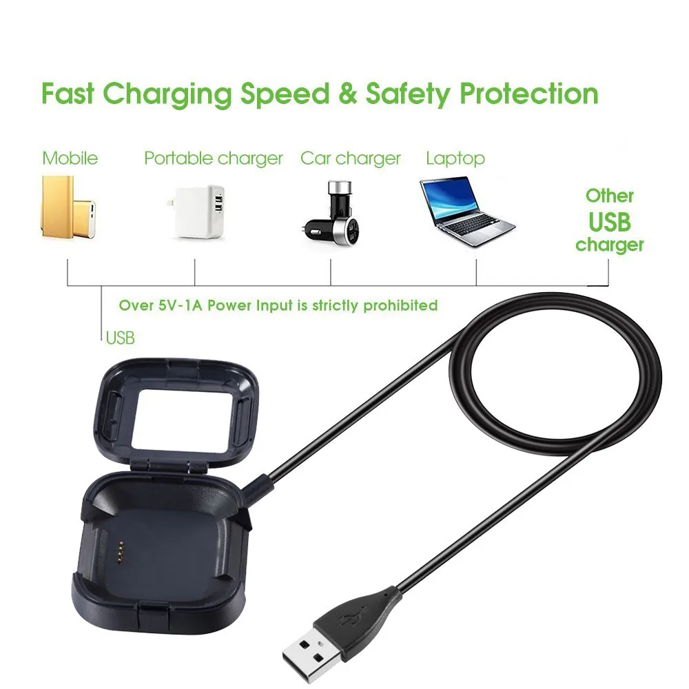 CARPRIE USB Watch Charging Cradle Dock Data Charger Station Cable Cord Replacement for Fitbit Versa 6J23 Drop SHhipping
CARPRIE USB Watch Charging Cradle Dock Data Charger Station Cable Cord Replacement for Fitbit Versa 6J23 Drop SHhipping