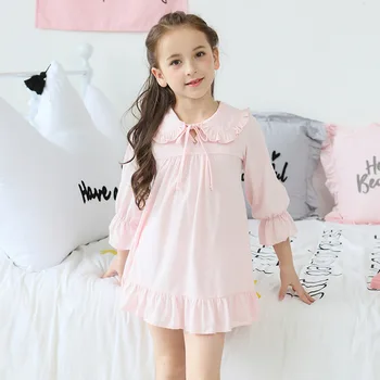 Girls Pajamas Baby Girls Nightdress sleepwear100% Cotton Thin Long Sleeve Home Clothing Children Nightgowns 2y-14y
Girls Pajamas Baby Girls Nightdress sleepwear100% Cotton Thin Long Sleeve Home Clothing Children Nightgowns 2y-14y